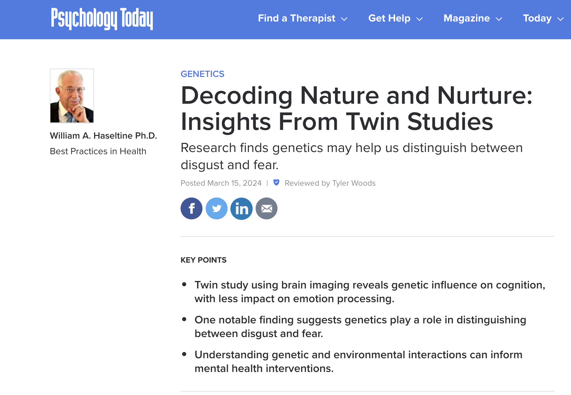 nature and nurture the study of twins from educational aus